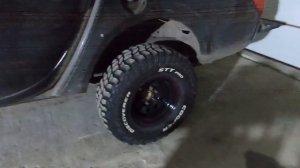 Мицубиси Л200 4x4 - развал схождение Ч 2, переобуваю резину , шиномонтаж и новые диски Л200