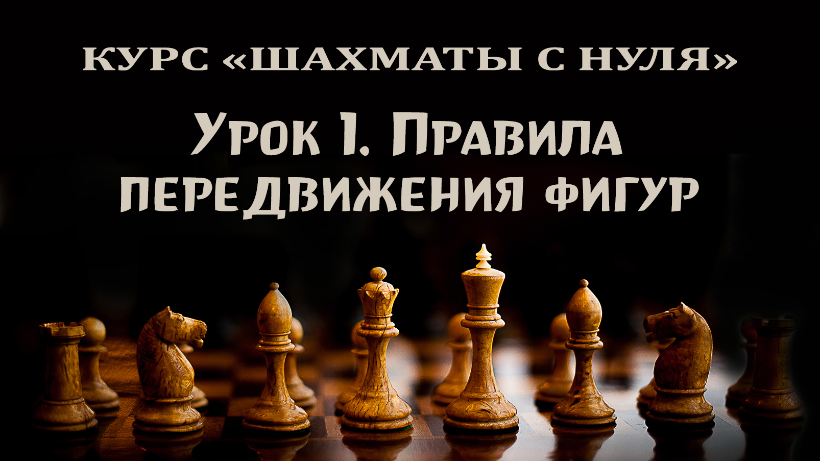 Урок 1. Правила игры в шахматы. Правила передвижения фигур