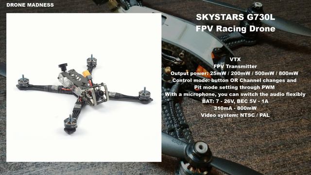 SKYSTARS G730L FPV Racing Drone with F4 FC Runcam Micro SWIFT-2