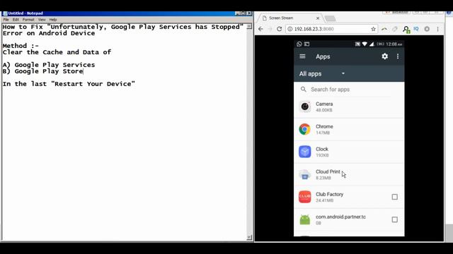 How To Fix "Unfortunately , Google Play Services has stopped" Error Messages смотреть онлайн