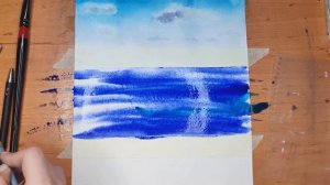 КАК РИСОВАТЬ НЕБО АКВАРЕЛЬЮ ДЛЯ НАЧИНАЮЩИХ/НЕБО ДЛЯ ПЕЙЗАЖЕЙ