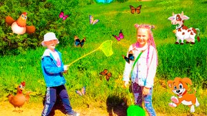 Выходные в деревне Милые котики  Пес Чук Теленок Марта Природа лес огород тепличные огурчики щавель