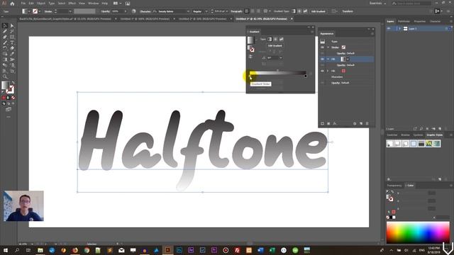 How to apply halftone effect to text in Adobe Illustrator смотреть онлайн