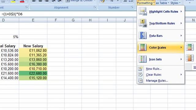 AM 4112 Conditional formatting Microsoft Excel 2007 ECDL Advanced ITQ3 смотреть онлайн