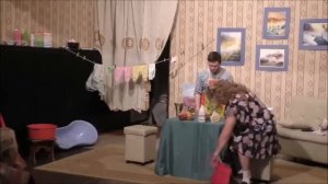 Комедия "Няньки" по мини-пьесе Ольги Дрей. Театр "Оксюморон", реж. Л. Косович, Минусинск