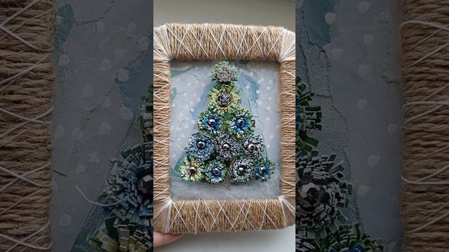 Объемная аппликация #аппликация #новый год #поделки смотреть онлайн