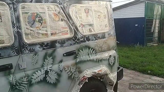 ПОКРАСКА УАЗ В БОЕВОЙ ЦВЕТ СВОИМИ РУКАМИ. (ЧАСТЬ 1)