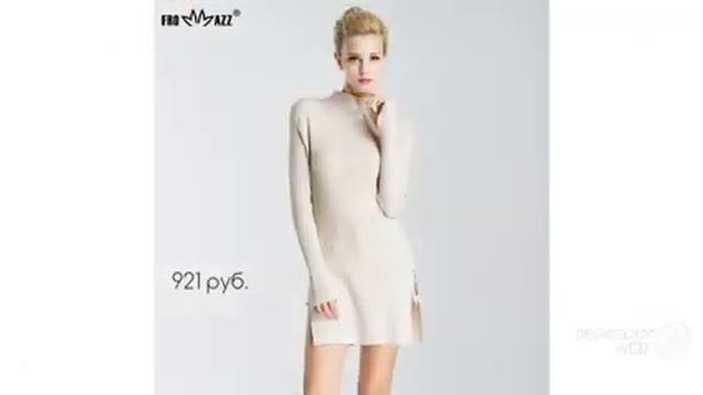 Топовые товары с Aliexpress - Женское платье-свитер смотреть онлайн