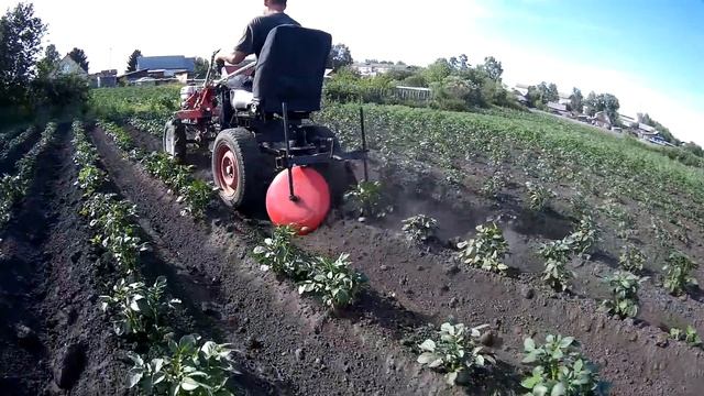 Три способа использования дискового окучника."ОКА" и "БРАЙТ",окучиваем картошку мотоблоками. смотреть онлайн