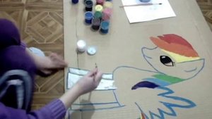 Как сделать пони из картона