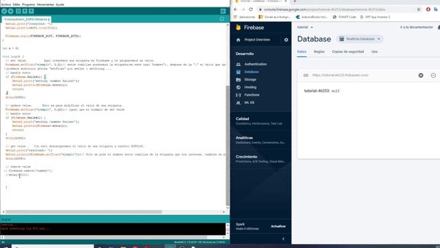 ESP8266 + Firebase. Cargar y descargar datos en Database. Paso a Paso muy fácil!!