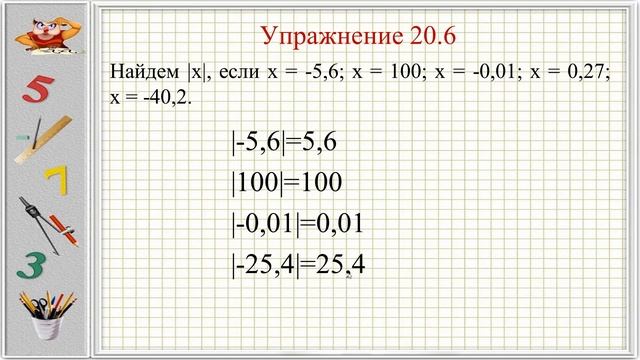 Противоположные числа. Модуль числа (6 класс. Математика) смотреть онлайн