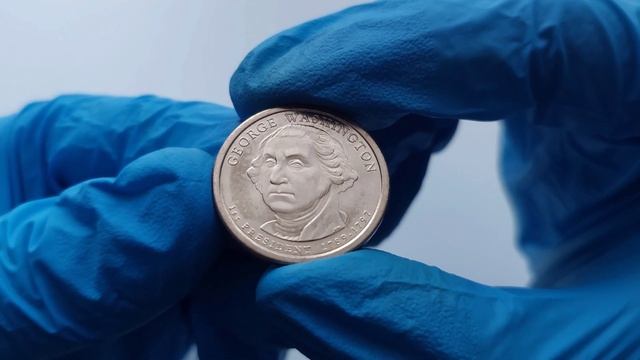 Нумизматика. Монета 1 доллар США из серии "Президенты Америки". 1 доллар США с Джорджом Вашингтоном