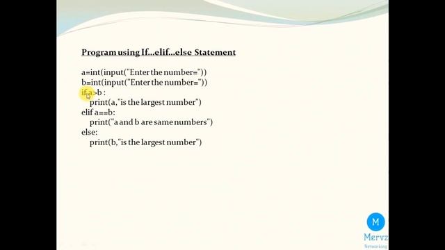 Python Training Part 13: Python if..elif...else Statement