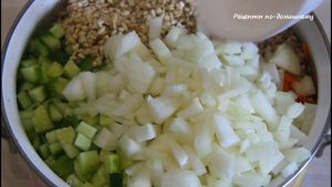 Рассольник на Зиму с Перловкой и Свежими Огурцами. Заготовки на Зиму