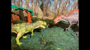 Jurassic Park 3: Spinosaurus vs T-Rex - the rematch animation