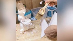 Мастер класс. Ведро из картона для снеговика. 1 часть.