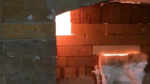 Термическая чистка регенераторов стекловаренной печи (прожиг).