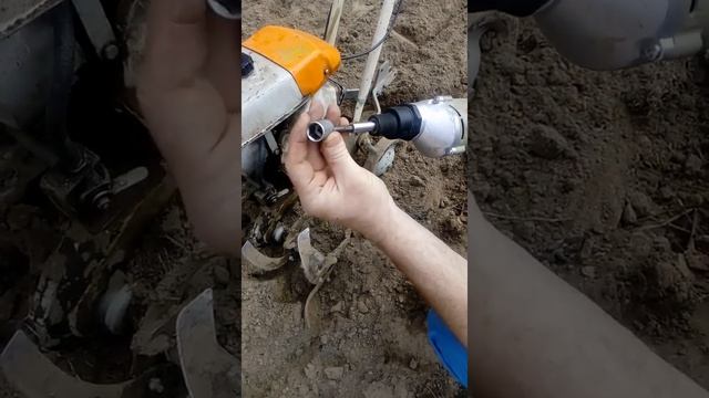 Как завести мотоблок шуруповертом