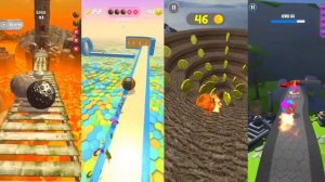 Sky Rolling Ball Escape vs going Balls vs Action Balls vs Rollance