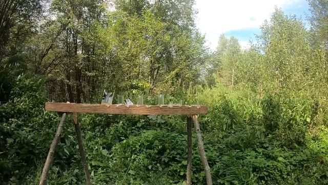 Эдган Леший 2 стреляем по мишеням. КАЛИБР 6.35. ТЕСТЫ НА ПРОБИТИЕ.