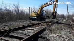 ЭКСКАВАТОР ЕК 18 ТВЭКС, КОРЧУЕМ ДЕРЕВЬЯ,ДЕЛАЮ ДОРОГУ