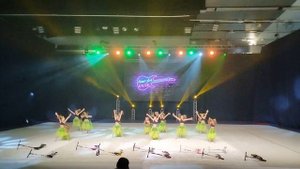 Танец на самокатах "Бунтарки". Gim for life 2023. Эстетическая гимнастка.