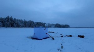 Рыбалка в Карелии с ночёвкой в декабре.