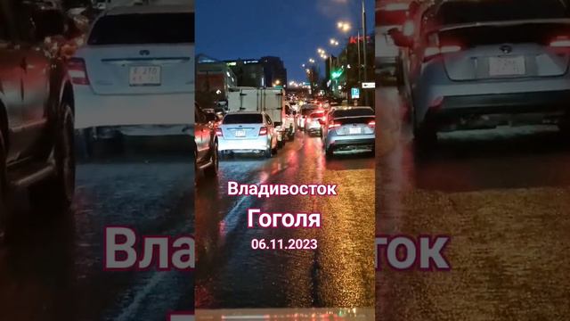 Вода идёт без ливневок после капитального ремонта дороги на Гоголя во Владивостоке. #БлогВладивосто