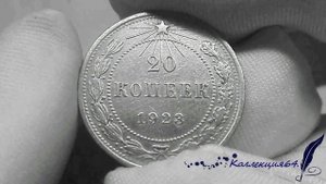 Монета 20 копеек 1923 года РСФСР / Coin 20 kopecks 1923 RSFSR