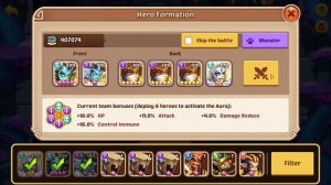 Idle Heroes - Petrify Meme Team Seal Land, Aspen and Tower Progression