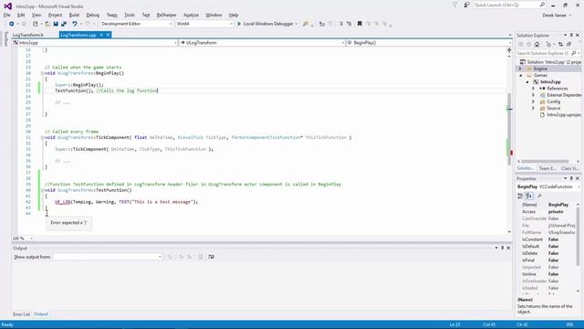 Intro To C++ In UE4 - Vol 0: Getting Your Toes Wet with UE4's API and Debugging YourWork смотреть онлайн