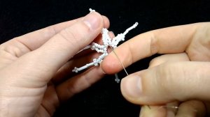 СНЕЖИНКИ ИЗ БИСЕРА МАСТЕР КЛАСС ПОШАГОВО/ DIY snowflakes with beads
