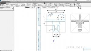 КОМПАС-3D V18 Ассоциативный чертёж по модели. Разрез. Изометрия | Роман Саляхутдинов