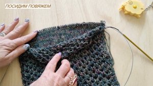 Кардиган на весну медленно, но уверенно ??/ Передние полочки в процессе / Посидим повяжем