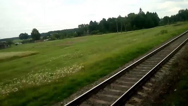 Едем в дизель-поезде сообщением Барановичи-Лунинец