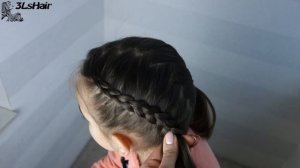Детская прическа французская коса на короткие волосы|Зачіска для дівчинки|HAIRSTYLE FRENCH BRAID|
