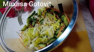 Японский Острый Салат. Вкусный Супер Салат????. Yaponcha Achchiq go'shtli Salat!