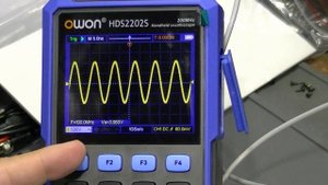 SUPER TOP osciloscópio de 200MHz! Owon HDS2202S - 2ch - 1GSa/s + Gerador de funções + Multímetro!