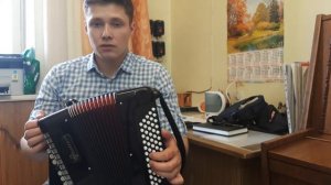 Обучение игре на баяне. Гамма до мажор левой рукой.
