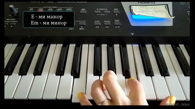 Как играть аккорды на фортепиано от белых клавиш. Простой способ запомнить смотреть онлайн