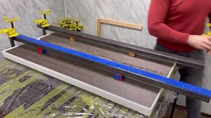 Мореный дуб изготовление стола и заливка смолой стол река