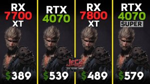 RX 7700 XT - RTX 4070 - RX 7800 XT - RTX 4070 Super | Ryzen 5 7600 | 15 игр | 1080p | 1440p | 2160p