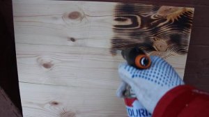 Браширование дерева газовой горелкой (часть 1)