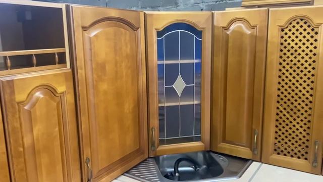 Кухонный гарнитур фасад массив с Техникой смотреть онлайн