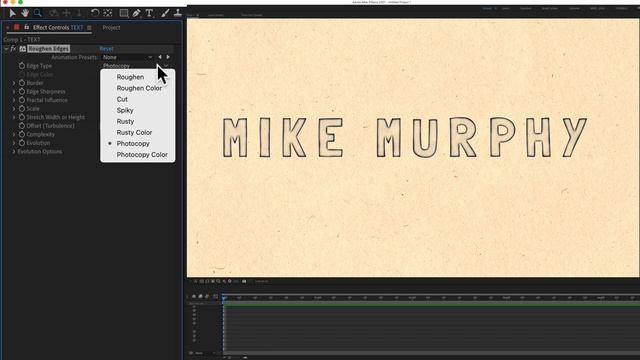 After Effects CC 2021: Roughen Edges Effect (How To Apply) смотреть онлайн