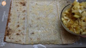 Штрудель из лаваша| Ленивый и быстрый пирог с яблоками| Меню от Ксюши