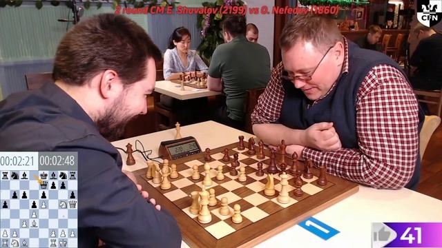 Все пешки по 6 ряду! Евгений ШУВАЛОВ ? Олег НЕФЁДОВ смотреть онлайн