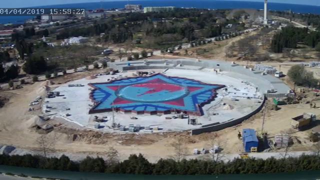 Парк Победы. Строительство фонтана..04 апреля 2019 года смотреть онлайн