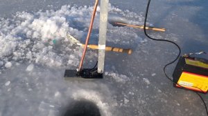 Приспособил датчик эхолота Garmin Striker 4dv для подледной рыбалки